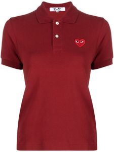 Comme Des Garçons Play polo à logo brodé - Rouge