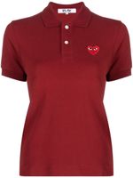 Comme Des Garçons Play polo à logo brodé - Rouge