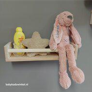 Knuffel Rabbit Richie Old Pink met naam - thumbnail