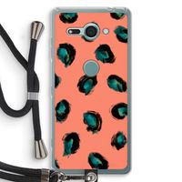Pink Cheetah: Sony Xperia XZ2 Compact Transparant Hoesje met koord