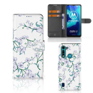 Motorola G8 Power Lite Uniek Hoesje Blossom White