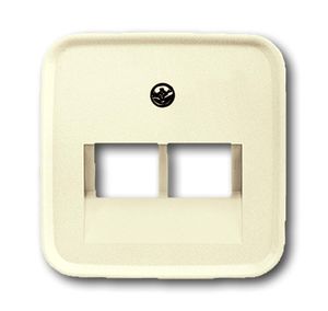 Busch-Jaeger inzetplaat voor UAE datadoos 2-voudig creme 1803-02-212