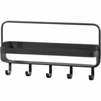 WOOOD wandrek akke zwart 56 cm | 4 stuks