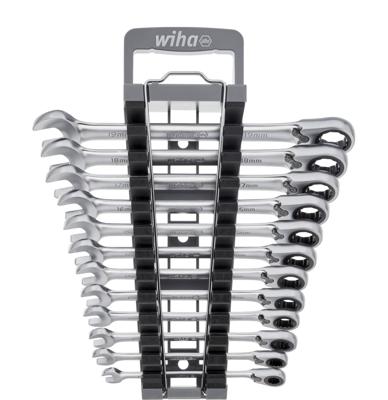 Wiha Ringratel-steeksleutelset | Omschakelbaar | Incl. houder | 13-delig - 44661