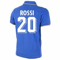 Italië retro voetbalshirt WK 1982 + Rossi 20 - thumbnail