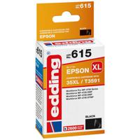 Edding Inktcartridge vervangt Epson 35XL, T3591 Compatibel Zwart EDD-615 18-615 - thumbnail