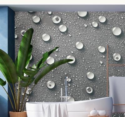 Fotobehang badkamer Badkamer achtergrond met water bubbels