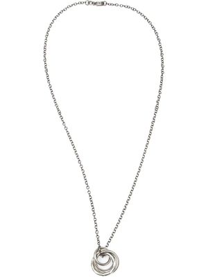WERKSTATT:MÜNCHEN collier en argent à pendentifs anneaux - Métallisé