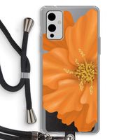 Orange Ellila flower: OnePlus 9 Transparant Hoesje met koord