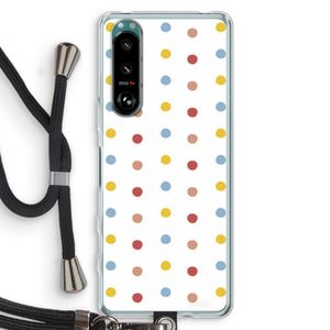 Bollen: Sony Xperia 5 III Transparant Hoesje met koord