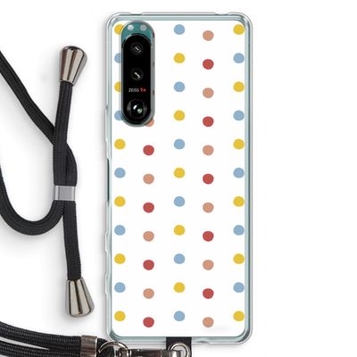 Bollen: Sony Xperia 5 III Transparant Hoesje met koord