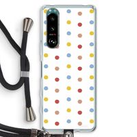 Bollen: Sony Xperia 5 III Transparant Hoesje met koord
