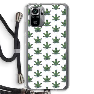 Weed: Xiaomi Redmi Note 10S Transparant Hoesje met koord
