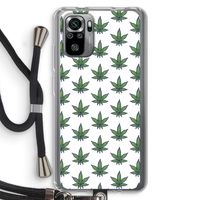 Weed: Xiaomi Redmi Note 10S Transparant Hoesje met koord