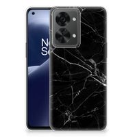 OnePlus Nord 2T TPU Siliconen Hoesje Marmer Zwart - Origineel Cadeau Vader - thumbnail