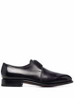 Ferragamo derbies à bout en amande - Noir