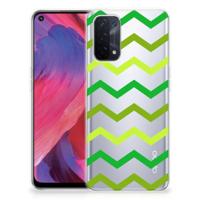 OPPO A93 5G | TPU bumper | Zigzag Groen