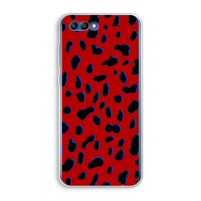 Red Leopard: Honor 10 Transparant Hoesje