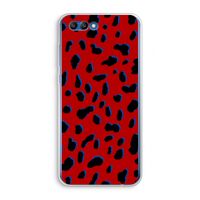 Red Leopard: Honor 10 Transparant Hoesje