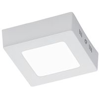 LED Plafondlamp - Plafondverlichting - Trion Zonin - 5W - Warm Wit 3000K - Vierkant - Mat Wit - Aluminium