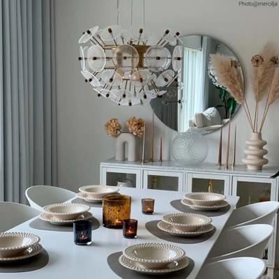 Hanglamp glas goud By Rydens &apos;Retrow&apos; E27 fitting 500mm