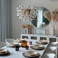Hanglamp glas goud By Rydens &apos;Retrow&apos; E27 fitting 500mm