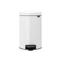 Brabantia NewIcon Pedaalemmer - 12 liter - metalen binnenemmer - wit 113864