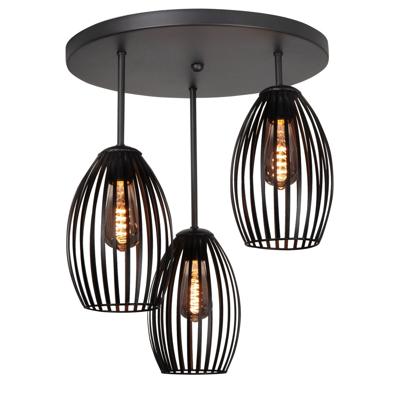 Highlight PlafondlampGabbia 3-lichts zwart - P6566.01