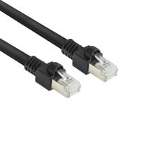 ACT Zwart 5 meter S/FTP CAT7 PUR flex patchkabel snagless met RJ45 connectoren (CAT6A compliant)