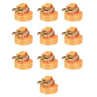 Spanbanden 1 ton 6mx38mm oranje 10 st