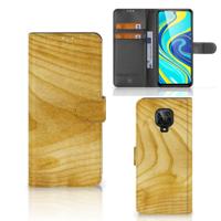 Xiaomi Redmi Note 9 Pro | Note 9S | Book Style Case | Licht Hout