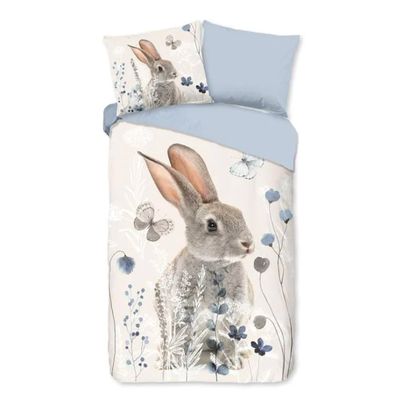 Kinderdekbedovertrek Katoen - 140x200 cm Meerkleurig - Dessin: Dieren - Good Morning - Dekbed-Discounter.nl