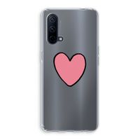 Hartje: OnePlus Nord CE 5G Transparant Hoesje