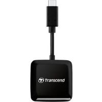 Transcend RDC3 geheugenkaartlezer USB 3.2 Gen 1 (3.1 Gen 1) Type-C Zwart - thumbnail