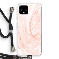 Peach bath: Pixel 4 Transparant Hoesje met koord