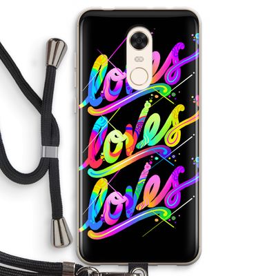 Loves: Xiaomi Redmi 5 Transparant Hoesje met koord