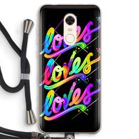 Loves: Xiaomi Redmi 5 Transparant Hoesje met koord