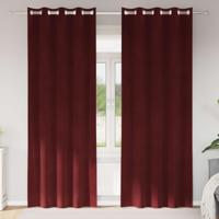 VidaXL Verduisterende gordijnen 2 pcs wijnrood 140 x 260 cm fluweel