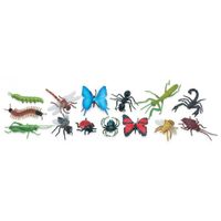 Plastic speelgoed insecten 14 stuks   -