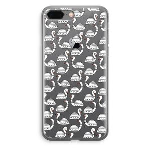 Zwanen: iPhone 8 Plus Transparant Hoesje