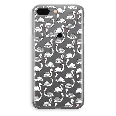 Zwanen: iPhone 8 Plus Transparant Hoesje