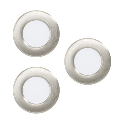 Eglo 3 RVS inbouwspotFueva 5 Ø 8,6cm - 99141