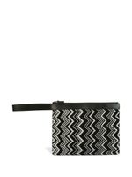 Missoni Home pochette Keith à motif zigzag - Noir