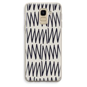 Marrakech Zigzag: Samsung Galaxy J6 (2018) Transparant Hoesje
