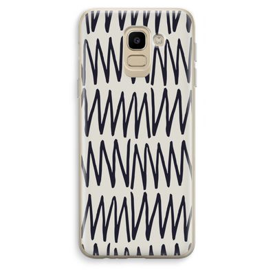 Marrakech Zigzag: Samsung Galaxy J6 (2018) Transparant Hoesje