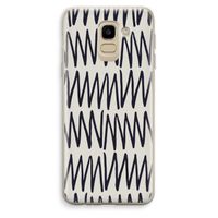 Marrakech Zigzag: Samsung Galaxy J6 (2018) Transparant Hoesje