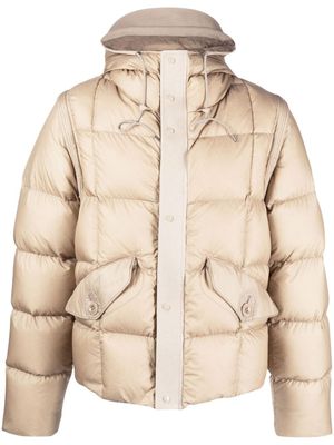 Ten C veste matelassée à manches détachables - Tons neutres