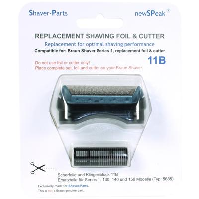 Shaver-Parts Braun Shaver Series 1 Combipack 11B Zwart/Blauw Shaver-Parts Braun Shaver Series 1 Combipack 11B Zwart/Blauw