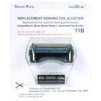 Shaver-Parts Braun Shaver Series 1 Combipack 11B Zwart/Blauw Shaver-Parts Braun Shaver Series 1 Combipack 11B Zwart/Blauw