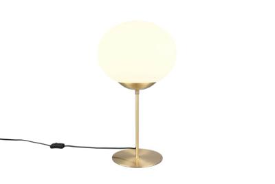Trio TafellampFomento Ø 30cm - messing met wit glas - 563100108